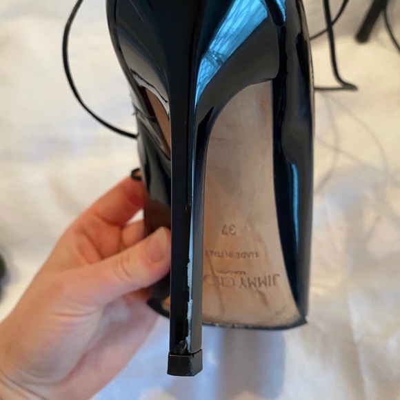 Jimmy Choo Vita 100 Black Patent size 37 - Picture 5 of 13